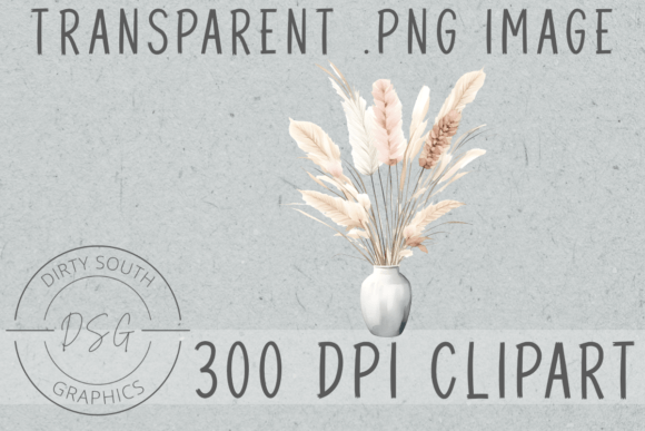 Boho Pampas Grass Illustrations for Branding