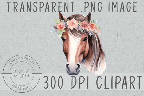 Boho Watercolor Floral Horse: Illustrations Review