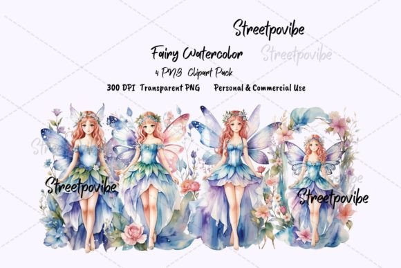 Fairy Tales Watercolor Clipart PNG Pack Review for Real Embroidery Use