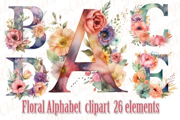 Floral Alphabet Illustrations for Local Branding
