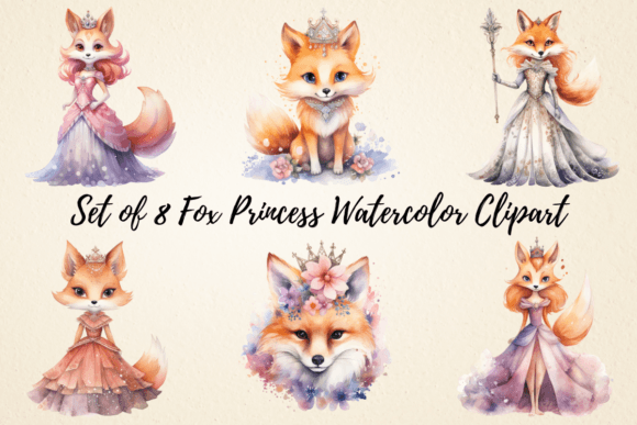 Fox Princess Watercolor Clipart: An Embroidery Review