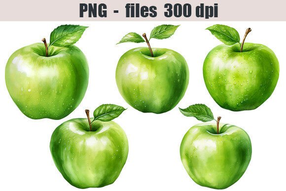 Green Apples Watercolor Clipart: A Designer’s Real-Use Review