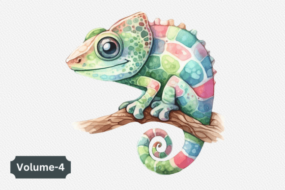h1Beautiful Chameleon Watercolor Clipart for Modern Branding Illustrations/h1