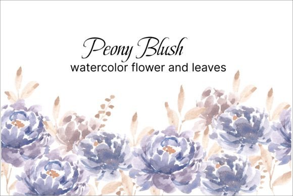 Peony Watercolor Flower Illustrations for Editorial Design