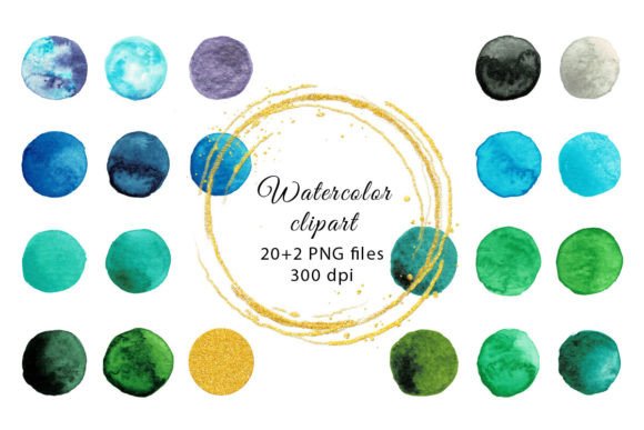 Watercolor Circles Clipart: PNG Illustrations Review
