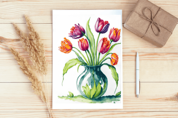 Watercolor Flowers Painting: Illustrations for Branding
