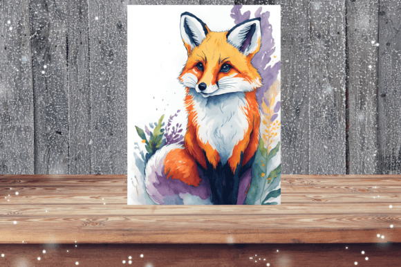 Watercolor Painting Fox: Illustrations for Branding