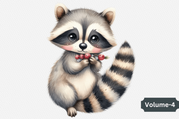 Watercolor Raccoon Clipart Design for Crafters & Etsy Sellers