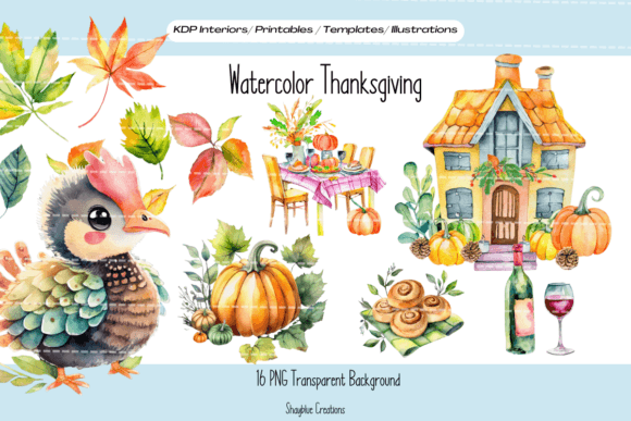 Watercolor Thanksgiving Png Clipart Illustrations Review
